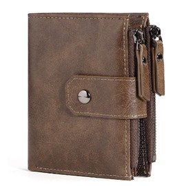 Carteras para Caballero,Tarjetero Monedero,Billeteras para Hombre Piel para Tarjetas de Crédito Plegable con RFID Bloqueo Antirrobo Multiusos Para Regalos de Cumpleaños,Navidad