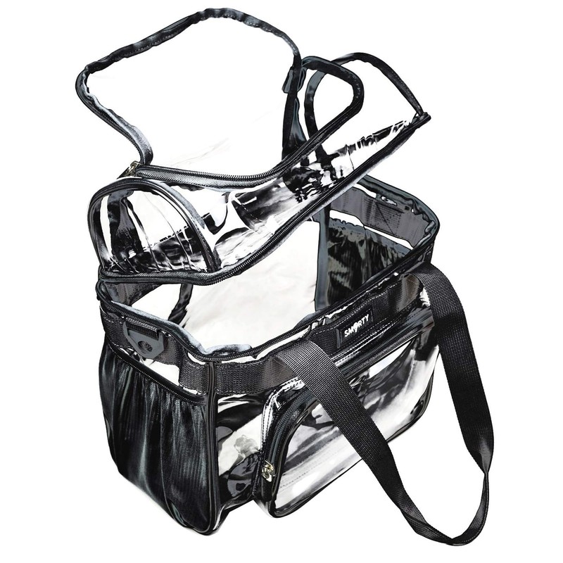 J.CARP Clear Lunch Tote Heavy Duty Stadium Bag Approved Durable