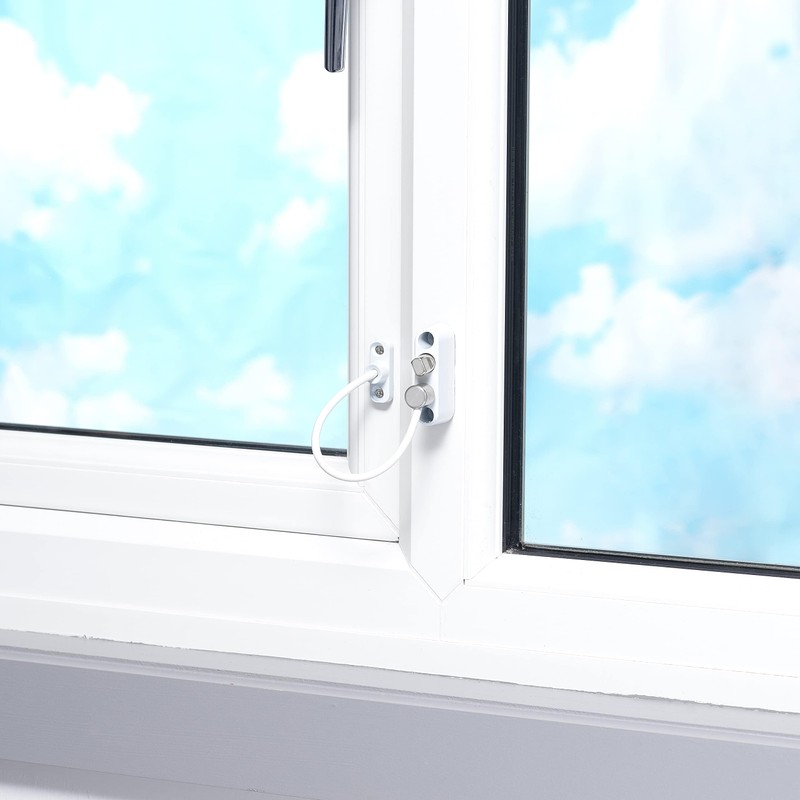 Cardea Pro Push and Turn Lock Child Safety Cable Window