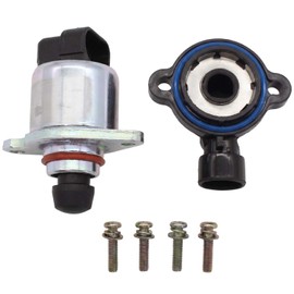 Powkos Idle Air Control Valve AC147 with Throttle Position Sensor TPS