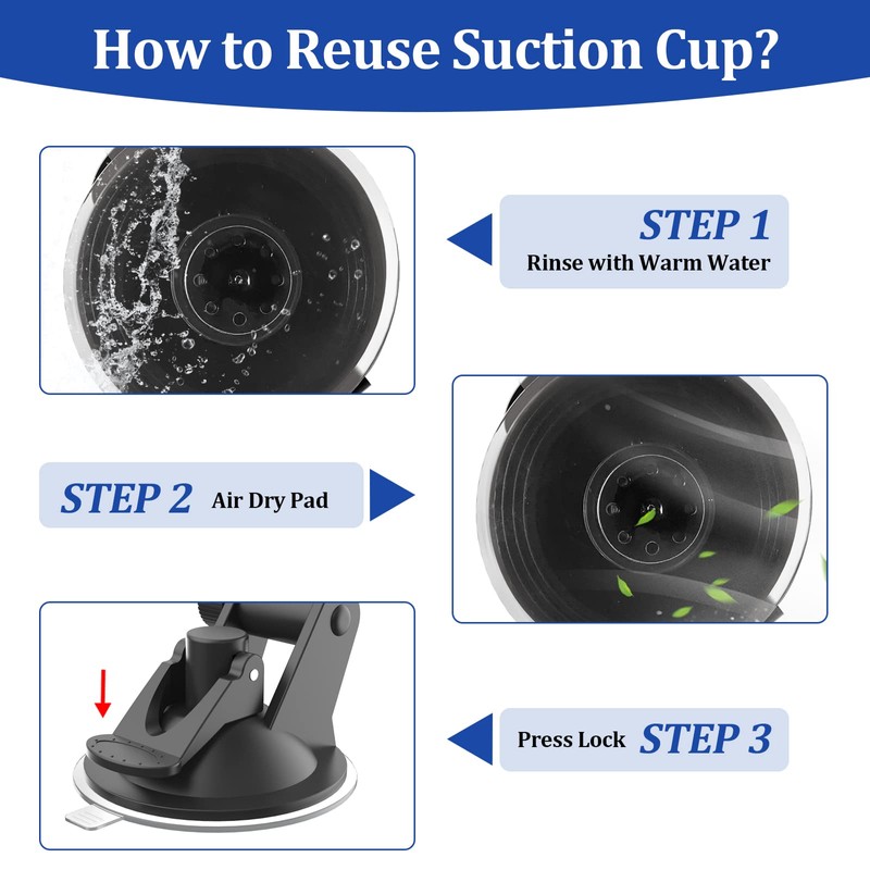 Radar Detector Mount,Heavy Duty Windshield and Dashboard Suction Cup Mount