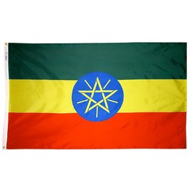 Ethiopia Flag Nylon 3 ft. x 5 ft.
