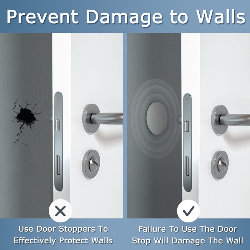 XoYoZo Door Stoppers Wall Protector Buffer Guard Doorknob Door Handle