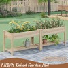 FILWH Raised Garden Bed with Legs Elevated Wooden Planter Box