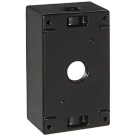 RAB Lighting RAB B3B Weatherproof Outlet Box, Black