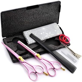 Haryali London Professional 6.0" Hairdressing Barber Scissors Hair Cutting Thinning Texturing Salon Shears With Adjustable Screw Set Comes in a Black Box
