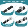 sourcing map 2Pcs Male 4AN Weld on Bung Fitting, Aluminum