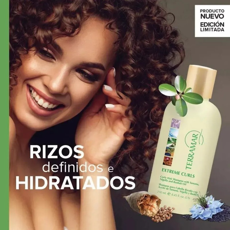 Set Cabello Rizado Shampoo Y Acondicionador Terramar