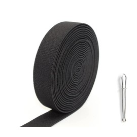Elastic Band, 2 cm Wide, Black Width, Rubber Band, Elastic for Sewing, Not Easily Deformable, Elastic Ribbon for Sewing, Elastic Band for Sewing Elastic Bands (5 Metres)
