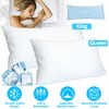 Bed Pillow 1 Pack Shredded Rayon derived from Bamboo Memory