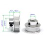 ReliaBot 2PCs Aluminum 2GT Timing Pulley 36 Teeth Bore 8mm