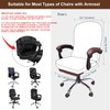 NeColorLife Office Chair Cover with Armrest Covers Velvet Computer Chair