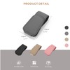 Ompellus Magnetic Leather Sunglass Holder, Eyeglass Hanger Clip for Car