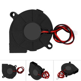 KIMISS Radial Fan MF50151 DC Brushless Fan 24 V 3000 rpm 5015 Fan 24 V Black 50 x 15 mm Blow Radial Cooling Fan Turbo Fan Cooler Kit Accessories for 3D Printer DC 24V