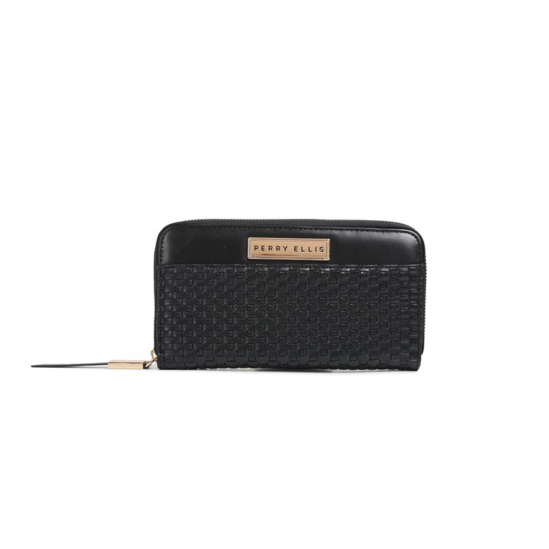 Perry Ellis - Cartera Bifolder color camel para dama