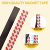 16 Feet Magnetic Strips with Adhesive Backing,Magnets Tape for Crafts,Flat