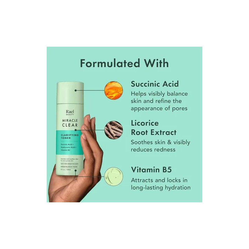 Rael Beauty - Miracle Clear Toner Aclarador 150 Ml.