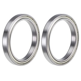sourcing map 2 pieces 6812ZZ deep groove ball bearing Z2 60 mm x 78 mm x 10 mm double shielded chrome steel