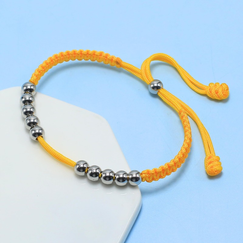 LAMIBEE Golf Stainless Steel 10 Beads Score Counter Bracelet, Golf
