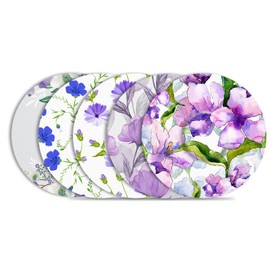 Libre 3 Sensor Covers Waterproof 20 Pack Adhesive Patches for Libre 3 Plus,Breathable Hypoallergenic & Latex-Free Overpatch,Long Stay Protection,Flower Print