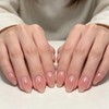 48 Piezas Uñas Press On,Uñas Postizas De Cortas Largas De