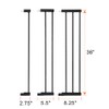 COMOMY 36" Tall Extentions for Pressure Mounted Pet Gate, 2.75",