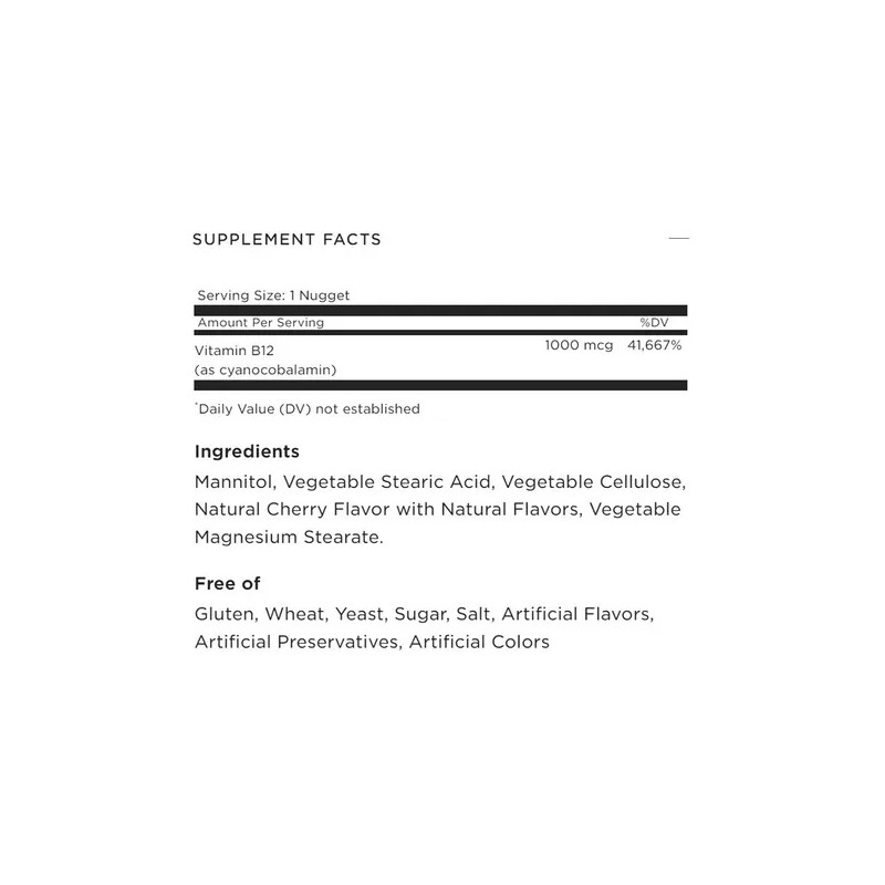 Vitamin B12 1000mcg Sublingual 250 Unidades Sabor Unflavored