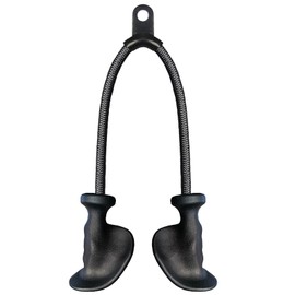 Ergonomic Tricep Rope Pulldown Attachment, Upgraded Triceps Rope Cable Attachments for Gym, LAT PullDown Bar for Cable Machine, Tricep LAT Pulldown Attachments Workout Cable Attachments (Hand ROPE-02)