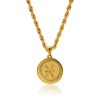 18K Gold Plated Constellation Pendant Necklace, Adjustable Rope Chain, Waterproof