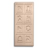 Hofmeister buiscuit mould cookie cutter aniseed, hammered wood with different