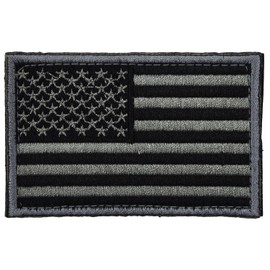 Phoenix Ikki Stars and Stripes USA American Flag Emblem, 24 Types, Survival Game, Military Patch, Cloth, Embroidered, Coat of Arms, Velcro, Applique, 3.1 x 2 inches (8 x 5 cm)