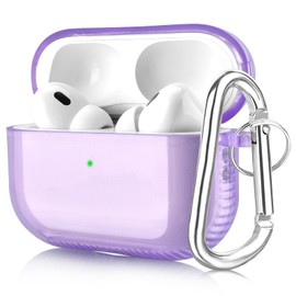 KOREDA Protective Cover for AirPods Pro 2nd Generation/1st Generation, Soft Clear TPU Case with Keychain for AirPods Pro