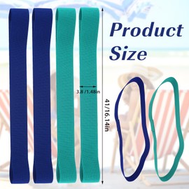 Towel Straps for Beach Chairs, Gjinxi Beach Towel Bands, Stretch Rubber Beach Towel, Colour Elastic Rubber Beach Towel Holder, Cruise Towel for Beach, Pool, Chairs, Beach Accessories (80 cm, Pack of