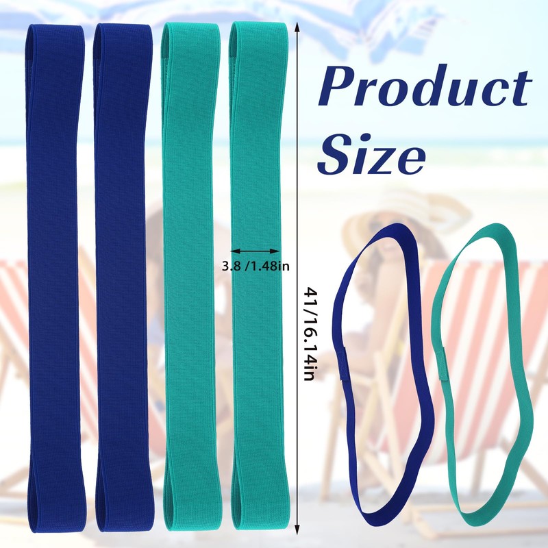 Towel Straps for Beach Chairs, Gjinxi Beach Towel Bands, Stretch