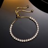 URSUNDAOP Tennis Bracelets for Women，Rose Gold Bracelets for women，4mm AAA+