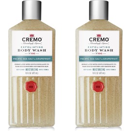 Cremo Exfoliating Body Wash, Pacific Sea Salt & Grapefruit, 16oz, 2 Pack