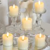 Lezonic Flameless Votive Candles Battery Operated with Remote and Timer,