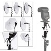 Cameral Flash Speedlite Mount, 3-Section Swivel Light Stand, U-Shape Professional