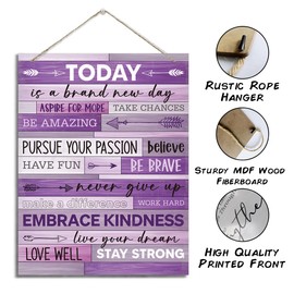 ZPPRJF Purple Wall Decor, Purple Office Supplies, Office Wall Decor, Motivational Wall Decor, Bedroom Wall Art, Purple Room Decor, Girly bedroom wall decoration, Teenage Girl Room Decor