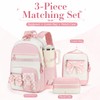 CAMTOP Girls Backpack with Lunch Box & Pencil Case Set,