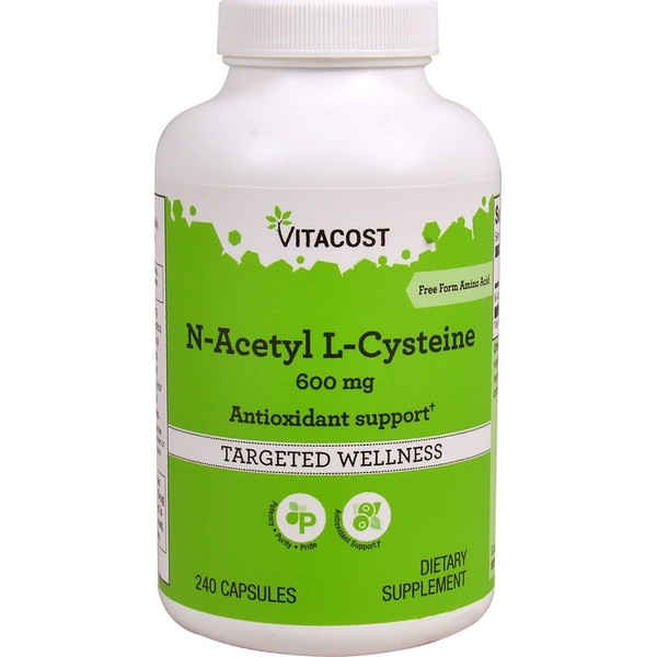 Vitacost N-Acetyl Cysteine (NAC) - 600 mg - 240 Capsules