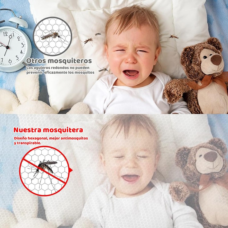 Universal Pram Mosquito Net Fine Mesh Mosquito Net for Pushchairs
