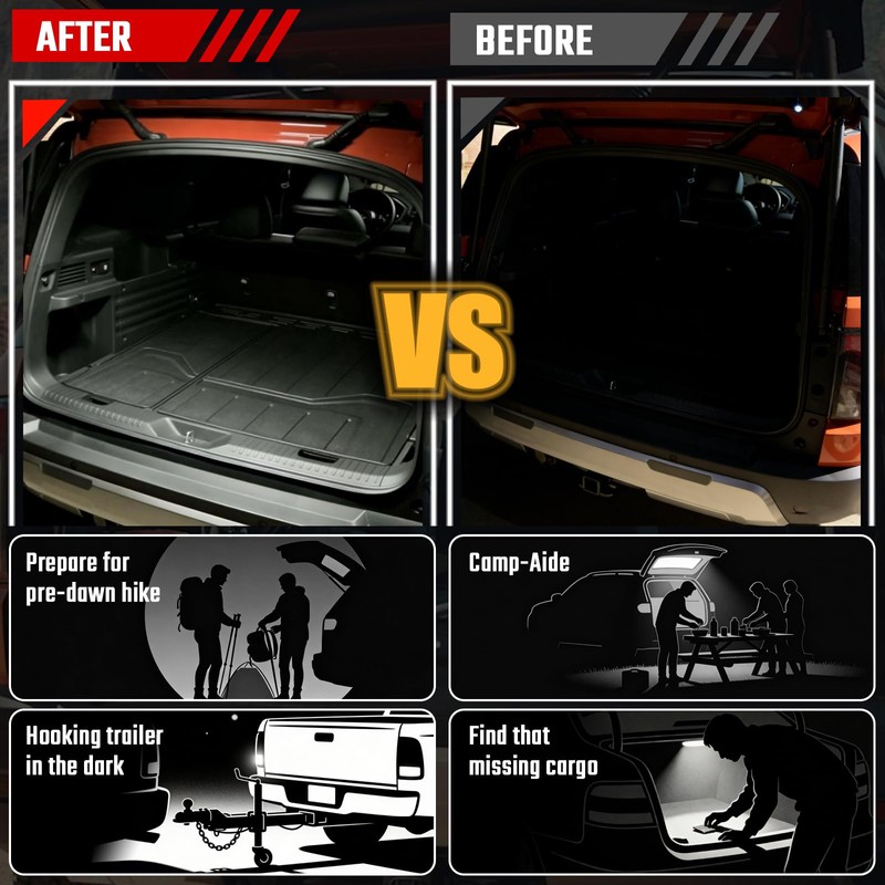 ISINFLASH Rear Tailgate Cargo Light Assembly Compatible with Honda Passport