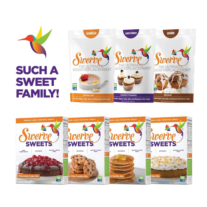 Swerve Ultimate Sugar Replacement Sweetener, Granular Sugar Substitute, Zero Calorie,