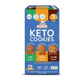 Taifeld's KETO COOKIES, 3 Flavor pack, 54 Cookies, Healthy, BEST VALUE (Club Size)