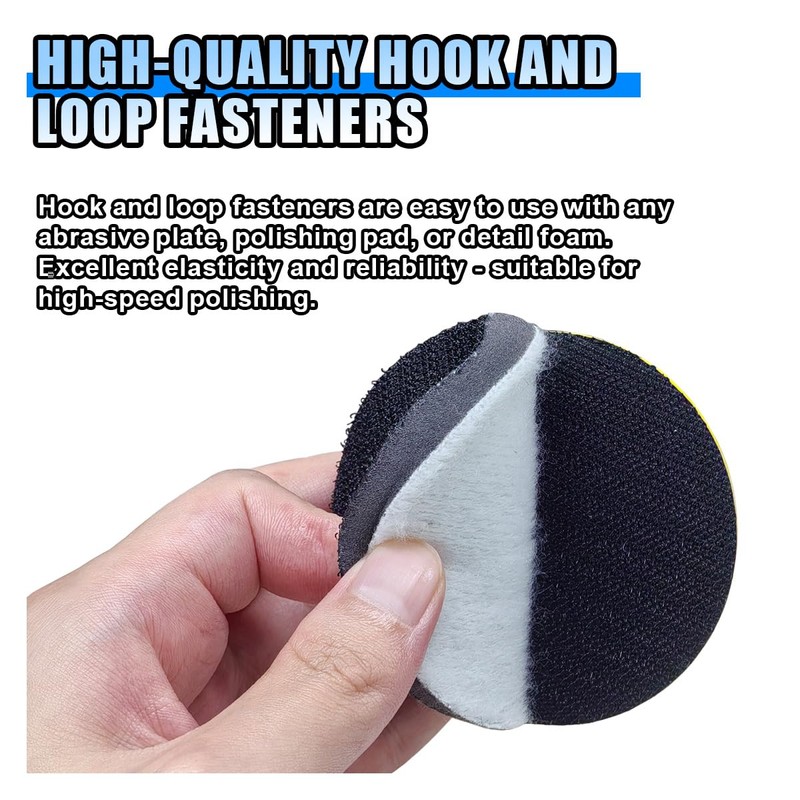 2PCS 3" Hook and Loop Sanding Pad Polishing Tool Kit