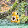 Beehive Bird Houses Outside Iron Hanging Birdhouses Garden Bird Nest