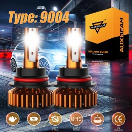 AUXBEAM 9004 HB1 LED Headlight for Ford F-150 F-250 F-350 1987-1991 High Low Beam 6500K