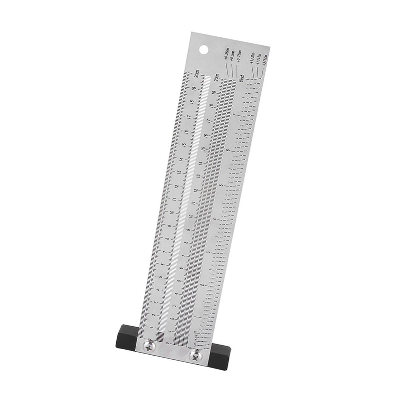 Ultra Precision Marking Ruler Stainless Steel Woodworking Scribing Ruler Gauging