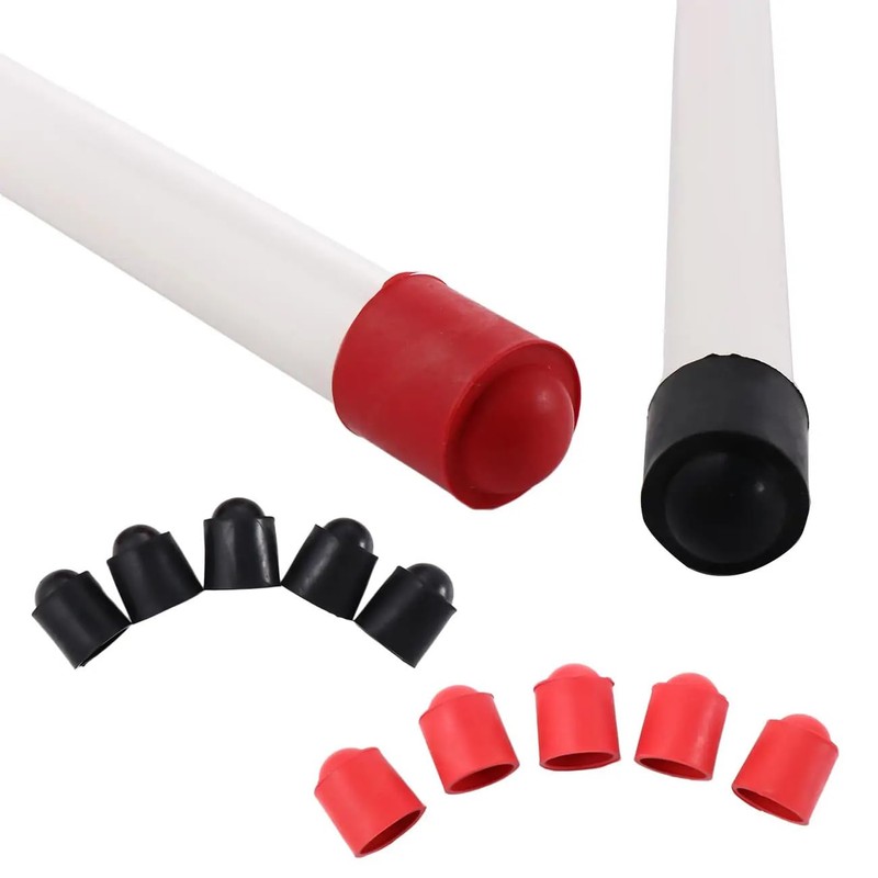 SquEqu 12 Pack Billiard Cue Butt End Protector Cap Shockproof